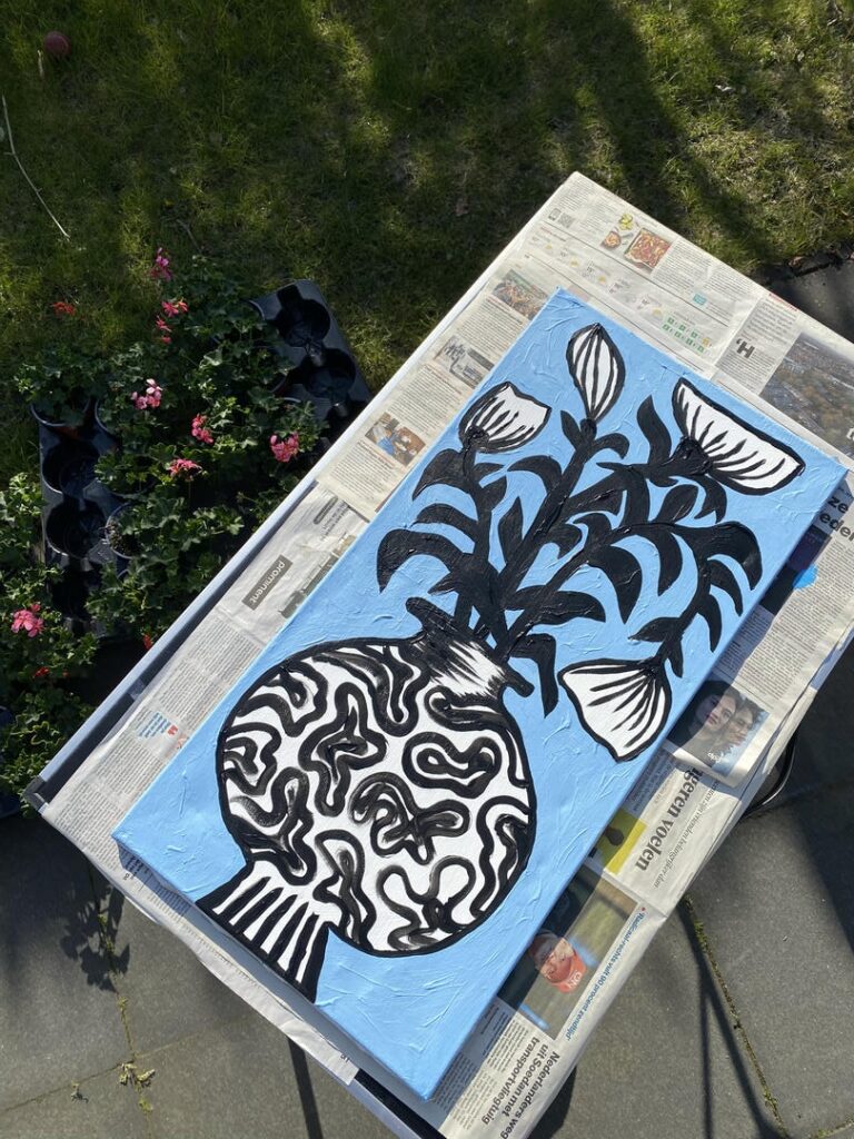 Peinture a réaliser soi même,peinture débutant,peinture facile